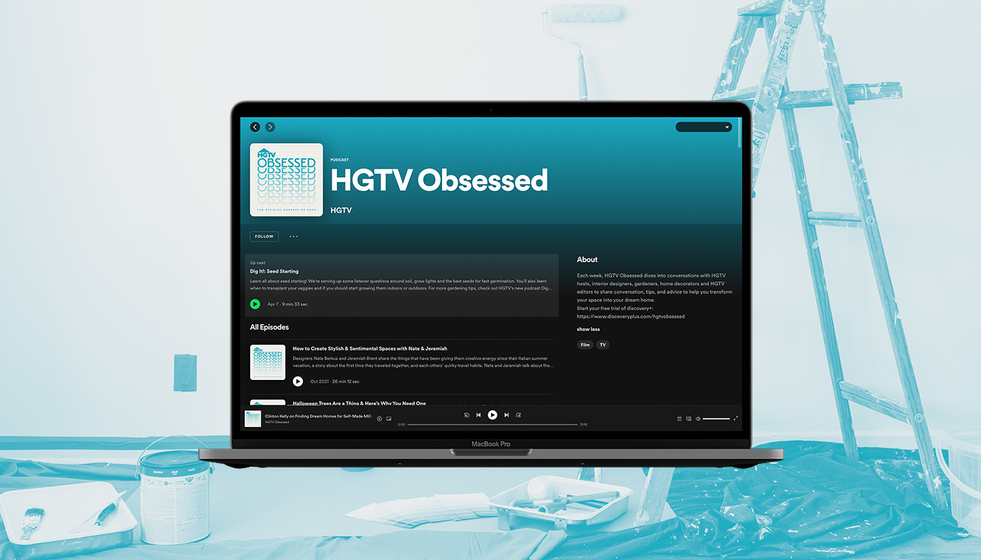screenshot of hgtv obsessed on spotify