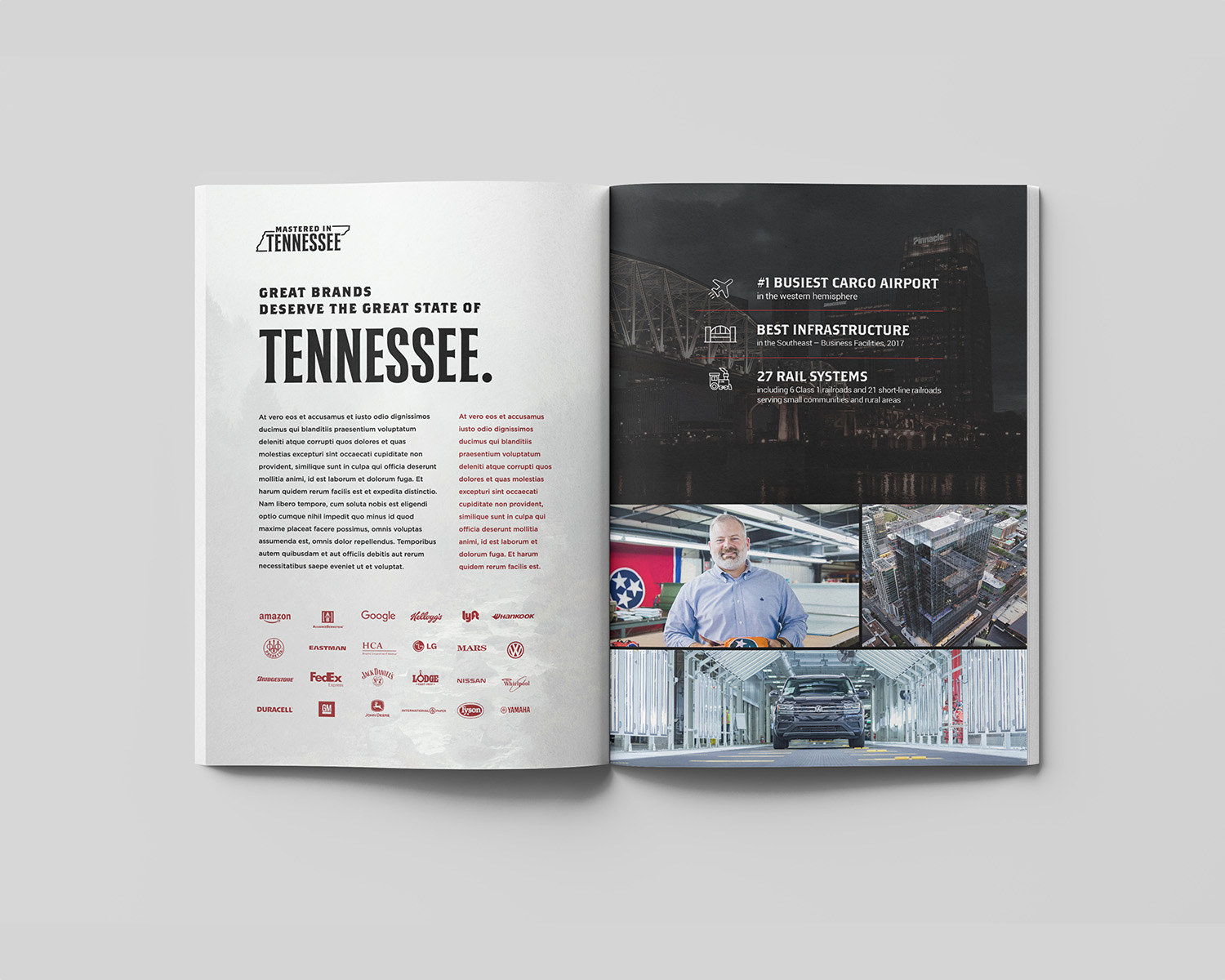 Magazine spread for Mastered in TN.