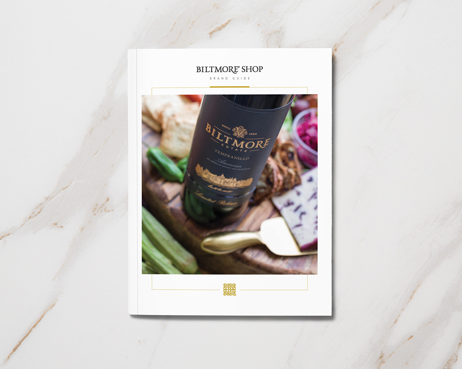 Cover of Biltmore Shop brand guide.