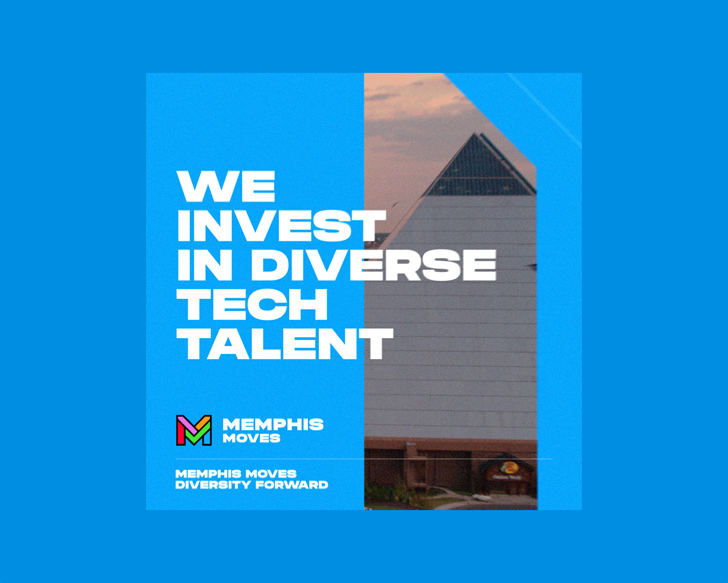 Ad saying We invest in diverse tech talent.