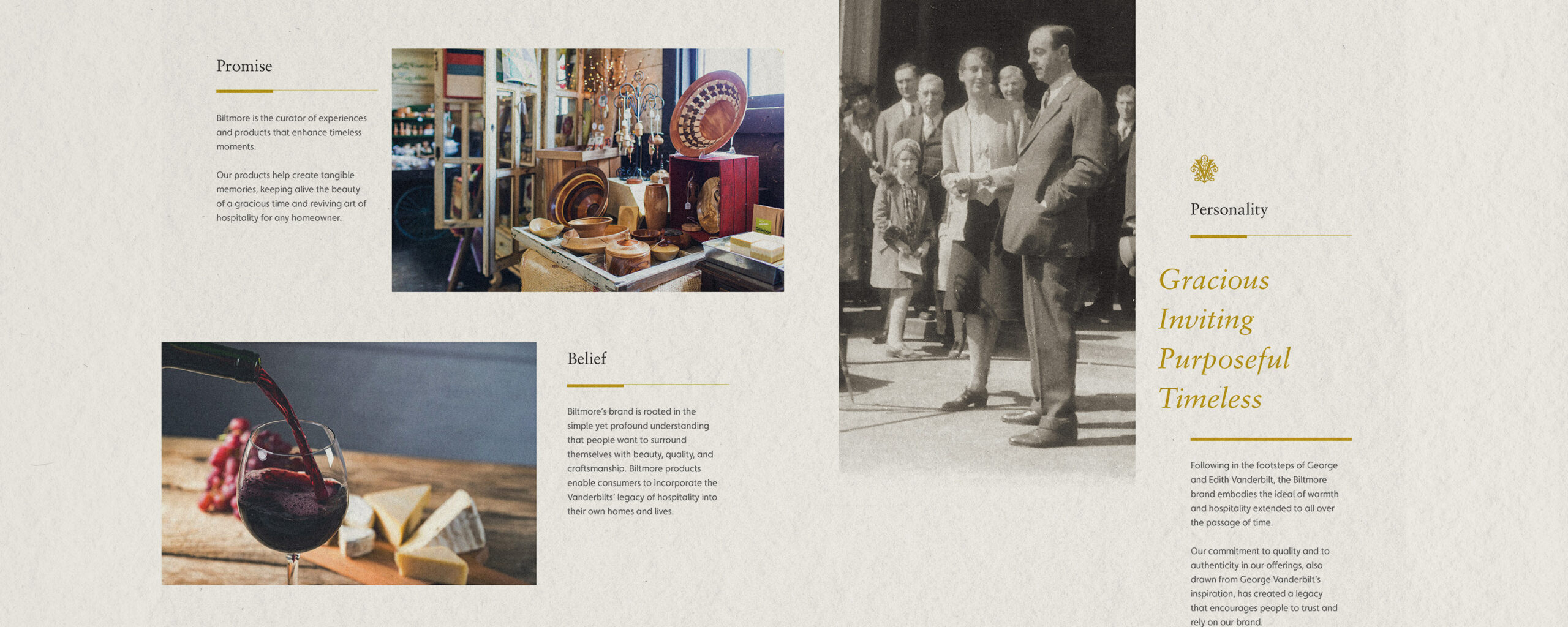 Screenshot of Biltmore Shop website.