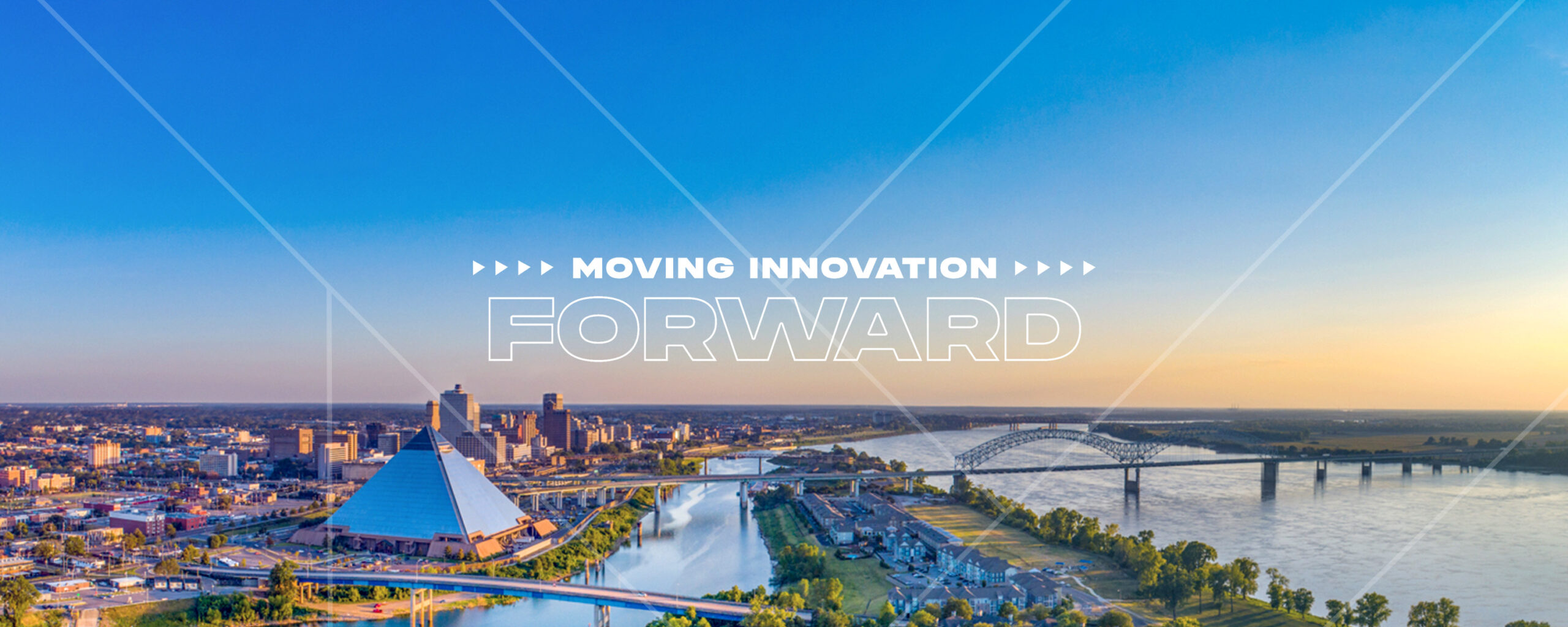 Moving Innovation Forward on a Memphis cityscape.