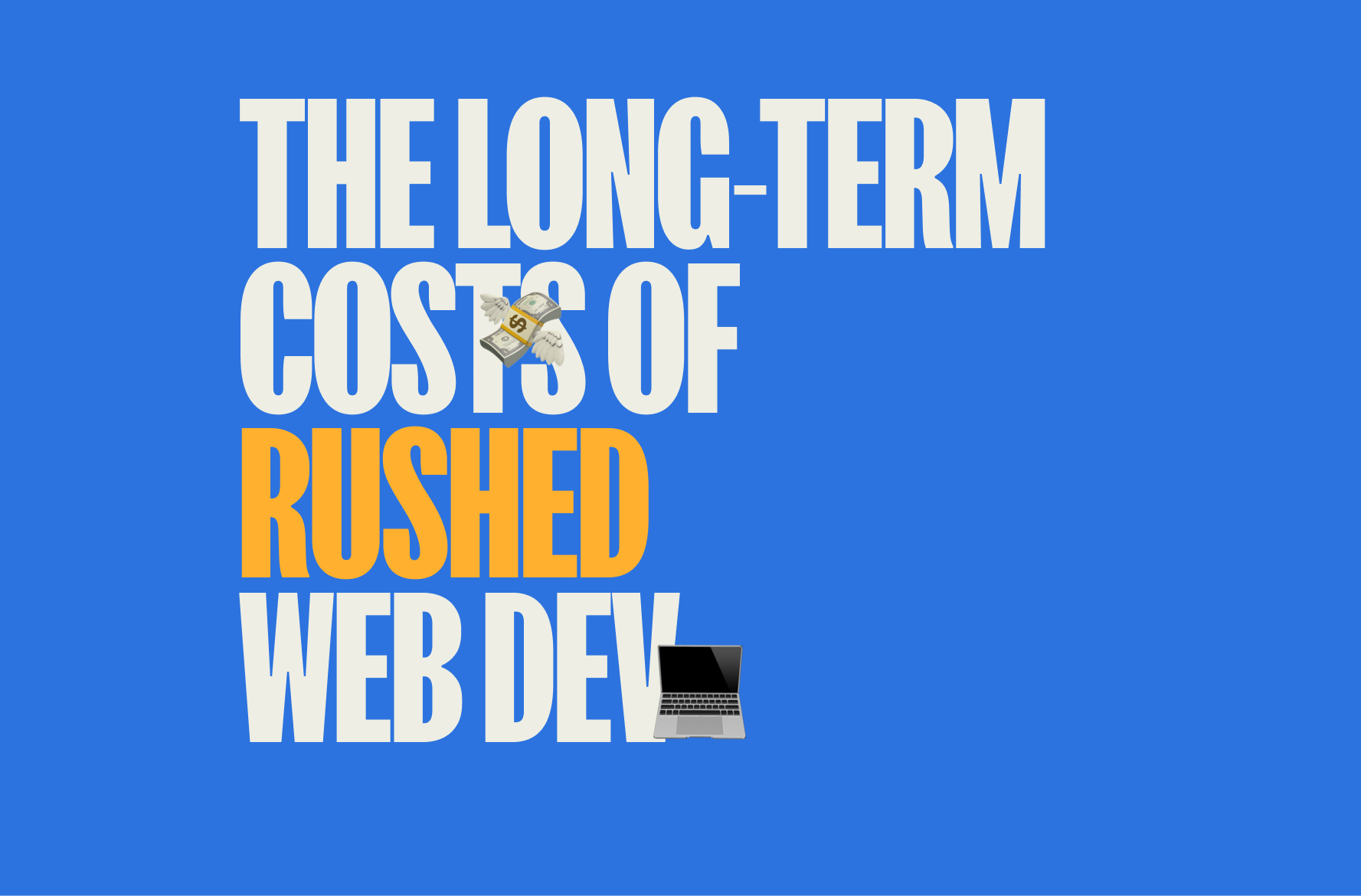 Fast Isn’t the Problem. Rushed is.