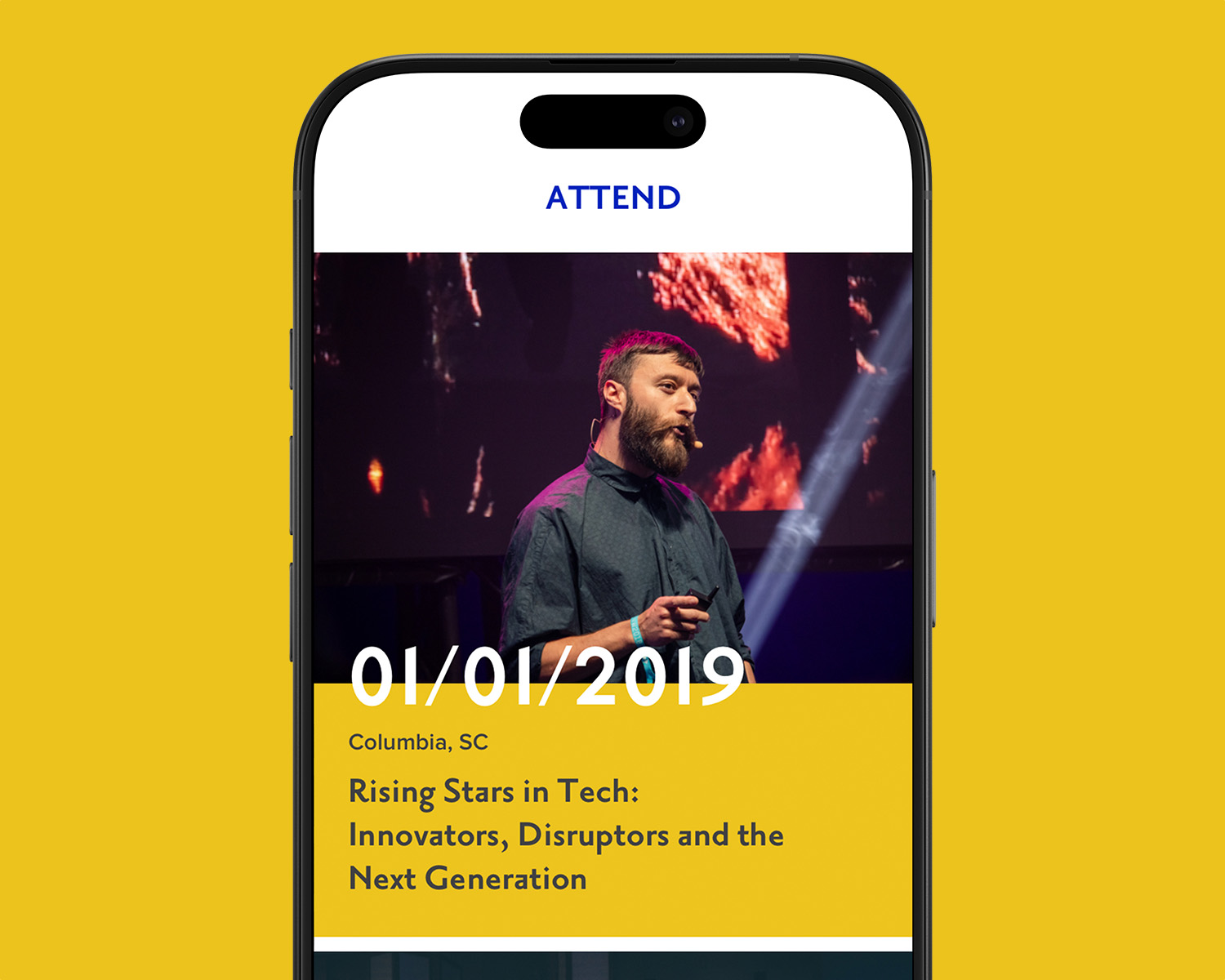 Scribble website on a phone.