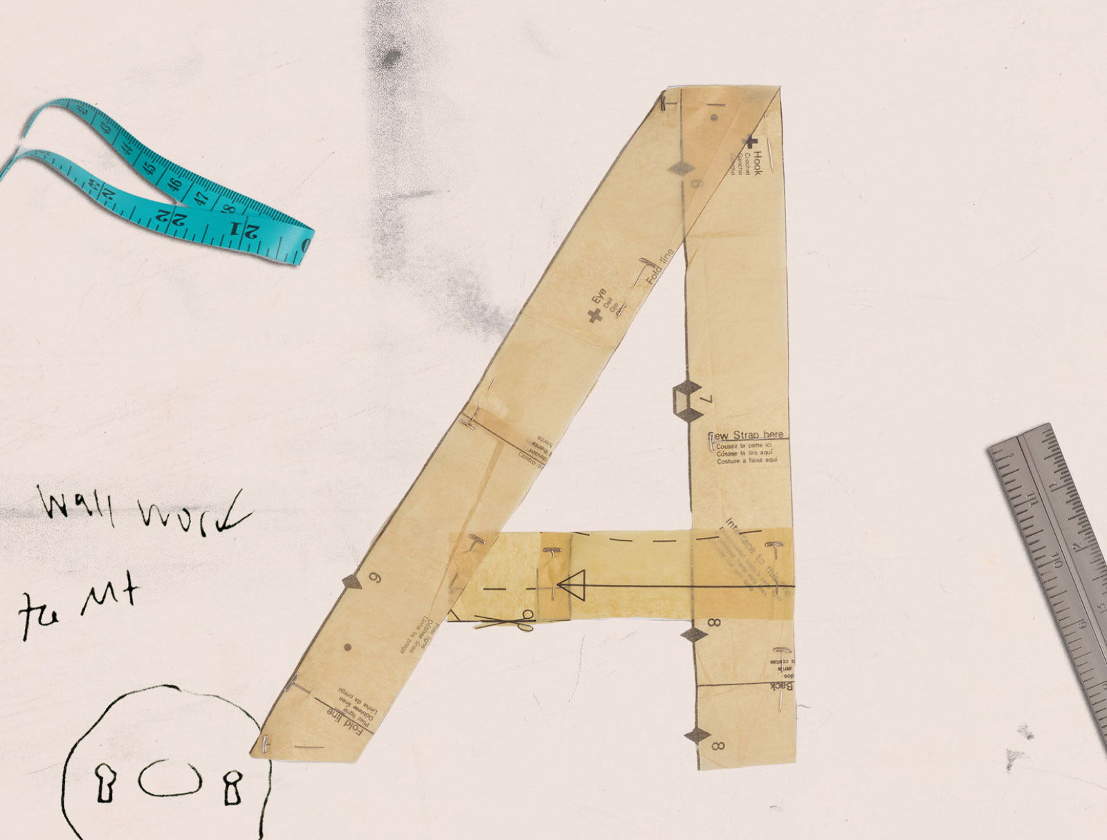 Crafted "A" branding mark for Arrowmont.